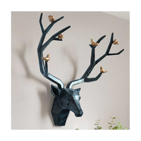 Sculpture murale d'art moderne pour la décoration de la maison, sculpture en résine de tête d'éléphant, prix de vente