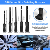 Kit de 26 brosses de detailing automobile avec éponges de polissage pour le nettoyage des voitures