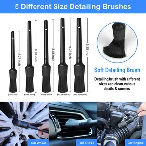 26-teiliges Auto-Detail lierungs bürstenset Auto Detail ing Drill Brush Kit mit Polierschwammpads-Kit für Auto-Reinigungs werkzeuge