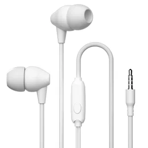 Free sample stock cheap Price Mobile Phone Accessories Earphone Headphone 3.5mm Wired Earphone 3.5mm headphone