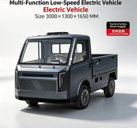 Véhicule utilitaire électrique à basse vitesse à 4 roues YuanqidaFactory Direct, mini camionnette électrique pour le transport sur les chantiers agricoles