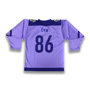 Maillot de hockey sur glace rétro imprimé, séchage rapide, respirant, avec logo personnalisé, nom d'équipe, uniforme sportif, conception personnalisée OEM, en promotion - Product Image 3