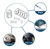 Fabrication personnalisée de ressorts de Compression à bobine conique Micro en acier inoxydable 304 avec extrémité rectifiée et