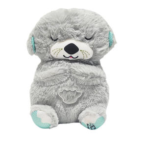 Peluche de Animal de Peluche Personalizado de Alta Calidad Más Vendido en 2026, Oso de Peluche que <span class=keywords><strong>Respira</strong></span>, Compañero Abrazable, Peluche de Nutria Dormilona, Regalos para Niños - Product Image 1