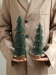 Hot Selling 10/15/20/25/30/35cm Mini Christmas Tree Natale Xmas <b>Tabletop</b> Decor Home Decoration Christmas Centerpiece - Product Image 5