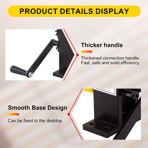 Máy uốn đồ trang sức bằng thép không gỉ Auble, sử dụng tay quay, con lăn thép để làm nhẫn, vòng tay, khuyên tai, uốn vòng tay thủ công - Product Image 6