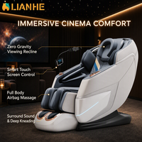 Fauteuil de massage zéro gravité pour le corps entier, massage par airbag, pétrissage profond, masseur de pieds, commande tactile intelligente, son surround