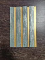 Panneau mural en PS imperméable, personnalisé, écologique, sans formaldéhyde, pour décoration intérieure, avec design graphique, persiennes en charbon de bois, direct usine