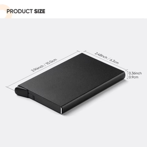 Portafoglio Pop-Up Sottile e Intelligente <span class=keywords><strong>da</strong></span> <span class=keywords><strong>Uomo</strong></span> di Design OEM con Blocco RFID in Alluminio e Porta Carte di Credito - Product Image 5