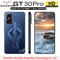 GT30 16GB+1TB Android 15 7.3 Pouces 2026 NOUVEAU Téléphone Global 5G Cellulaire Navigation GPS Double Carte SIM Prix Réduit