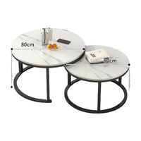 Meubles modernes pour le salon et la maison Table à thé à centre latéral bon marché Table basse en acier inoxydable