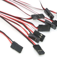 10 pièces 100mm/150mm/200mm/300mm/500mm câble d'extension Servo RC mâle à femelle plomb JR pour hélicoptère Rc Drone