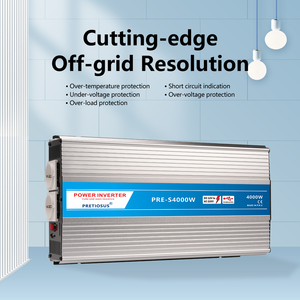 อินเวอร์เตอร์ pretiosus 50A ไฟฟ้ากระแสสลับ BatteryCharging4KW4000Watt 12V24V48V <span class=keywords><strong>dctoac</strong></span> 100V110V120V220V230V240V USB อินเวอร์เตอร์เพียวไซน์เวฟ - Product Image 2