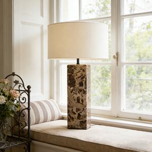 Lámpara de Mesa de Ónix de Diseño Europeo Moderno, Características Flexibles, Acabado de Mármol Pulido, Cerámica <span class=keywords><strong>para</strong></span> Interiores y Exteriores, <span class=keywords><strong>para</strong></span> Dormitorio, Villa - Product Image 3