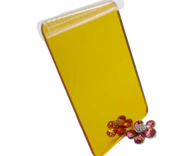 Tối Màu Xám Vàng Acrylic Gương Hai Mặt Bạc Nhựa Gương Tấm