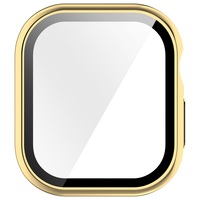 Film de protection d'écran en verre trempé, coque de protection pour Apple Watch S12 42mm 46mm, étui de protection pour montre intelligente en PC rigide