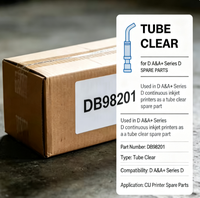 TUBE CLEAR DB98201 pour la série D A&A+ PIÈCES DE RECHANGE