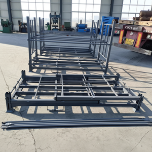 Fábrica Shandong Xinmeida, Venta al por Mayor de Estantes Metálicos Plegables y Apilables para Neumáticos, sin Ruedas, en Azul Oscuro y Verde Hierba - Product Image 4