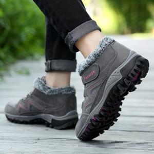 Chaussures décontractées mi-hautes <span class=keywords><strong>pour</strong></span> l'extérieur, chaussures <span class=keywords><strong>pour</strong></span> femmes à semelle épaisse avec <span class=keywords><strong>isolation</strong></span> en fourrure, chaussures <span class=keywords><strong>pour</strong></span> couples - Product Image 4