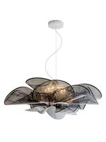 Lustre moderne en forme de fleur, luminaire suspendu au design chaleureux, lampe LED de plafond