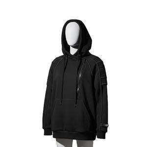 Precios al por mayor: Sudadera con capucha deportiva extragrande para hombre, tejida, 100% algodón, transpirable, sin costuras, fusión sin costuras, ODM - Product Image 4