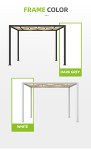 <span class=keywords><strong>4x4</strong></span> extérieur en aluminium Patio toit souple Gazebo étanche <span class=keywords><strong>jardin</strong></span> Pergola Spa Garage et <span class=keywords><strong>abri</strong></span> <span class=keywords><strong>de</strong></span> <span class=keywords><strong>jardin</strong></span> pour Villa pour balcon Application - Product Image 5