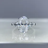 Bague de luxe MUSHAN en argent sterling 925 avec moissanite VVS, bague de présentation pour femme, plaquée or 18 carats, bagues fines brevetées MST