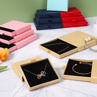 Boîte cadeau personnalisée en carton pour bijoux, avec logo imprimé, pour boucles d'oreilles, colliers et bagues