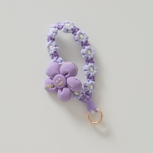 Handmade Cute Yarn Crochet Flower Knitted <b>Phone</b> Case Wrist Strap Chain Boho Daisy Floral Cellphone Lanyard <b>Bracelet</b> Accessories - Product Image 6