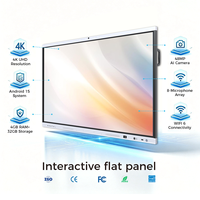 Tableau blanc interactif intelligent Ai Smart Board avec Android 16, 16+256G en option, écran interactif de 75 pouces