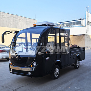 Autobús Turístico Eléctrico Semicerrado con Ventanas Flexibles, Vehículo Utilitario para Parques con Caja de Carga - Product Image 1