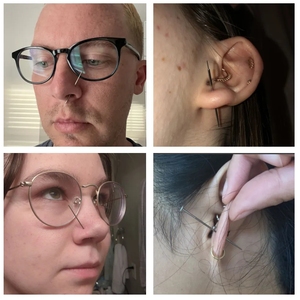 14/16/18G G23 دبوس إدخال تيتانيوم تفتق للمجوهرات بدون خيوط ثقب الأنف تفتق دفع الأقراط أداة ثقب الجسم - Product Image 4