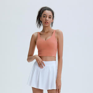 ขายส่งโลโก้ที่กําหนดเองออกกําลังกายฟิตเนสโยคะสวมใส่ชุดชั้นในกีฬา Crop Top สําหรับผู้หญิง - Product Image 6