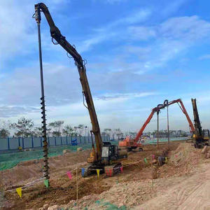 Foreuse spirale pour excavatrice, transformée en foreuse spirale hydraulique, modifiée en foreuse spirale rotative - Product Image 4