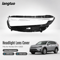 Couverture de lentille de phare en PC anti-jaunissement à revêtement dur pour Honda CRV 2023, coque de phare avant transparente pour réparation de phares automobiles