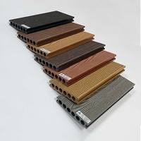 Kit complet de terrasse extérieure carrée moderne Everwall, planches de terrasse en composite WPC durables, emboîtables et imperméables