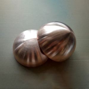 ラウンド中空銅ハーフボール球半球40mm 50mm 60mm 80mmサイズAISIスタンダード - Product Image 6