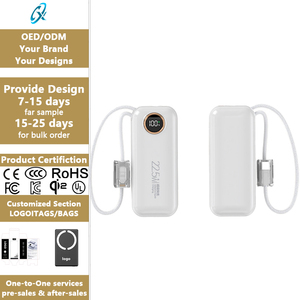 Batería Externa Portátil <span class=keywords><strong>de</strong></span> 10000mAh con Cable Integrado, Carga Súper Rápida <span class=keywords><strong>de</strong></span> 22.5W, Ultra Portátil - Product Image 1