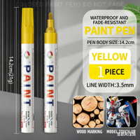 Marqueur permanent à peinture imperméable à base d'huile pour métal, bois, verre, plastique
