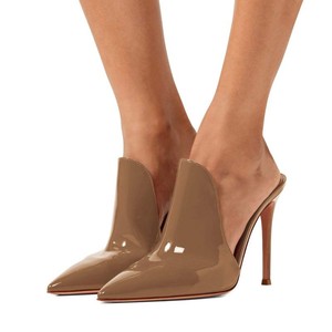 Chaussures de soirée à bout pointu pour femmes, grande taille, à enfiler, talons aiguilles, mules, escarpins - Product Image 5