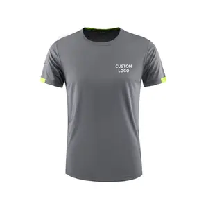 Factory Outlet Quick Dry Running Gym Spandex Mens Shirts Custom Made Breathable Gym Workout T Shirt