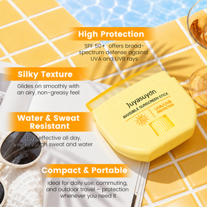 SPF50 ครีมกันแดดแบบแท่ง ปกป้องผิวจากรังสี UVA UVB ทุกย่านความถี่ กันน้ำ เนื้อบางเบา ซึมซาบเร็ว ไม่เหนียวเหนอะหนะ ผสมเซราไมด์ เหมาะสำหรับผิวแพ้ง่าย - Product Image 2