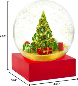 Souvenirs de boule à neige personnalisés/en gros, ornement en résine de marque de luxe ABS, décoration de boule à eau en cristal pour cadeau - Product Image 3
