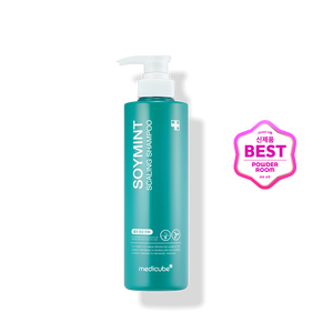 Shampooing anti-pelliculaire coréen medicube Soymint, shampooing exfoliant, apaise les démangeaisons du cuir chevelu, piroctone olamine, climbazole, menthe de soja, AHA - Product Image 4