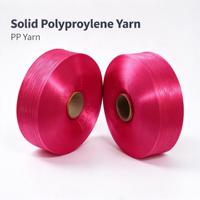Benang Filamen Polipropilena Solid 630D Pewarnaan Dope Hijau Anti-UV Tahan Abrasi Langsung dari Pabrik untuk Anyaman Koper