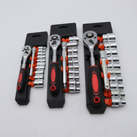 Kit d'outils de réparation automobile manuel, jeu de clés à douilles 46 pièces avec mallette rigide, outils en acier au carbone personnalisables OEM