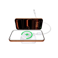 Powerbank Ultra Tipis Portabel 15w 20W Pengisian Daya Magnetik Nirkabel Cepat dan Ramping 10000mah Pengisi Daya Power Bank Logo LED 10000 MAH