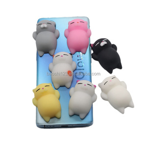 <b>Cat</b> Dumpling TPR <b>Squishy</b> Toy Super Cute Mini Animal Doll Hand Squeeze Vent Toy Stress Relief Decompression Toy for Kids Adults - Product Image 4