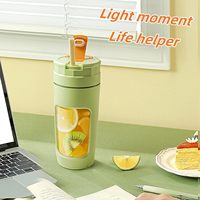 Mesin pemeras jus buah elektrik Mini portabel, mesin pemeras jus lambat jeruk Lemon pemeras dingin portabel kecil