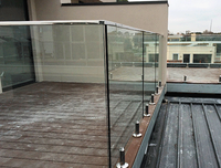 Jamais la rouille en acier inoxydable en verre fente de robinet raccords de tuyauterie système de garde-corps de pont en verre balustrade balustrade main courante
